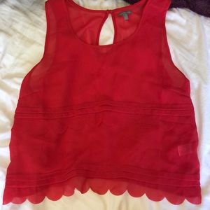 Cute bright red tank